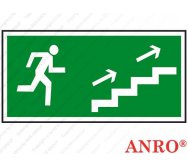 ZNAK  BEZPIECZEŃSTWA Z-5E „Kierunek do wyjścia drogi ewakuacyjnej schodami w górę”