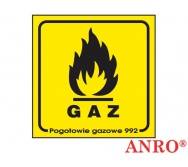 ZNAK BEZPIECZEŃSTWA 01G "GAZ"