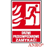 ZNAK  BEZPIECZEŃSTWA Z-30P-FS „Drzwi przeciwpożarowe ZAMYKAĆ!”