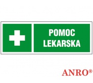 ZNAK  BEZPIECZEŃSTWA ZZ-14KL "Pomoc lekarska"