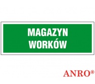 ZNAK  BEZPIECZEŃSTWA ZZ-22KL "Magazyn worków"