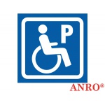 ZNAK  BEZPIECZEŃSTWA ZZ-58 \'\'Oznaczenie parkingu dla niepełnosprawnych\'\'