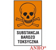 ZNAK BEZPIECZEŃSTWA Z-121CH-F „Substancja bardzo toksyczna”