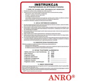 ZNAK BEZPIECZEŃSTWA Z-IP1-P Instrukcja PPOŻ. „Instrukcja postępowania na wypadek pożaru”.  