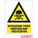 ZNAK  BEZPIECZEŃSTWA ZZ-6KN \'\'Ostrzeżenie przed substancjami toksycznymi\'\'